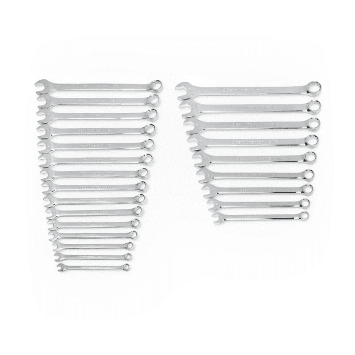 24 Piece SAE/Metric Long Pattern Combo Wrench Set