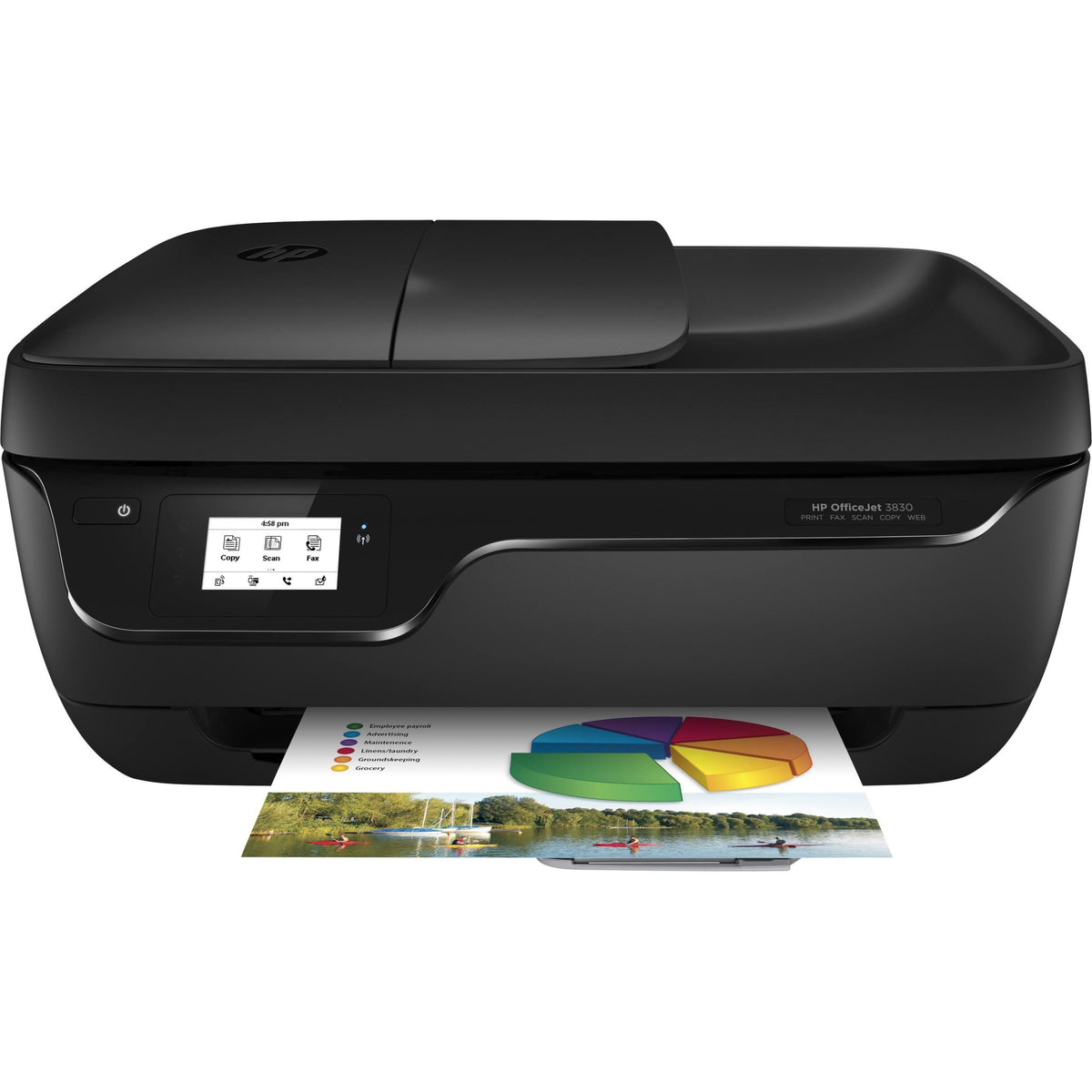 HP – OfficeJet 3830 Wireless All-In-One Instant Ink Ready Printer – Black