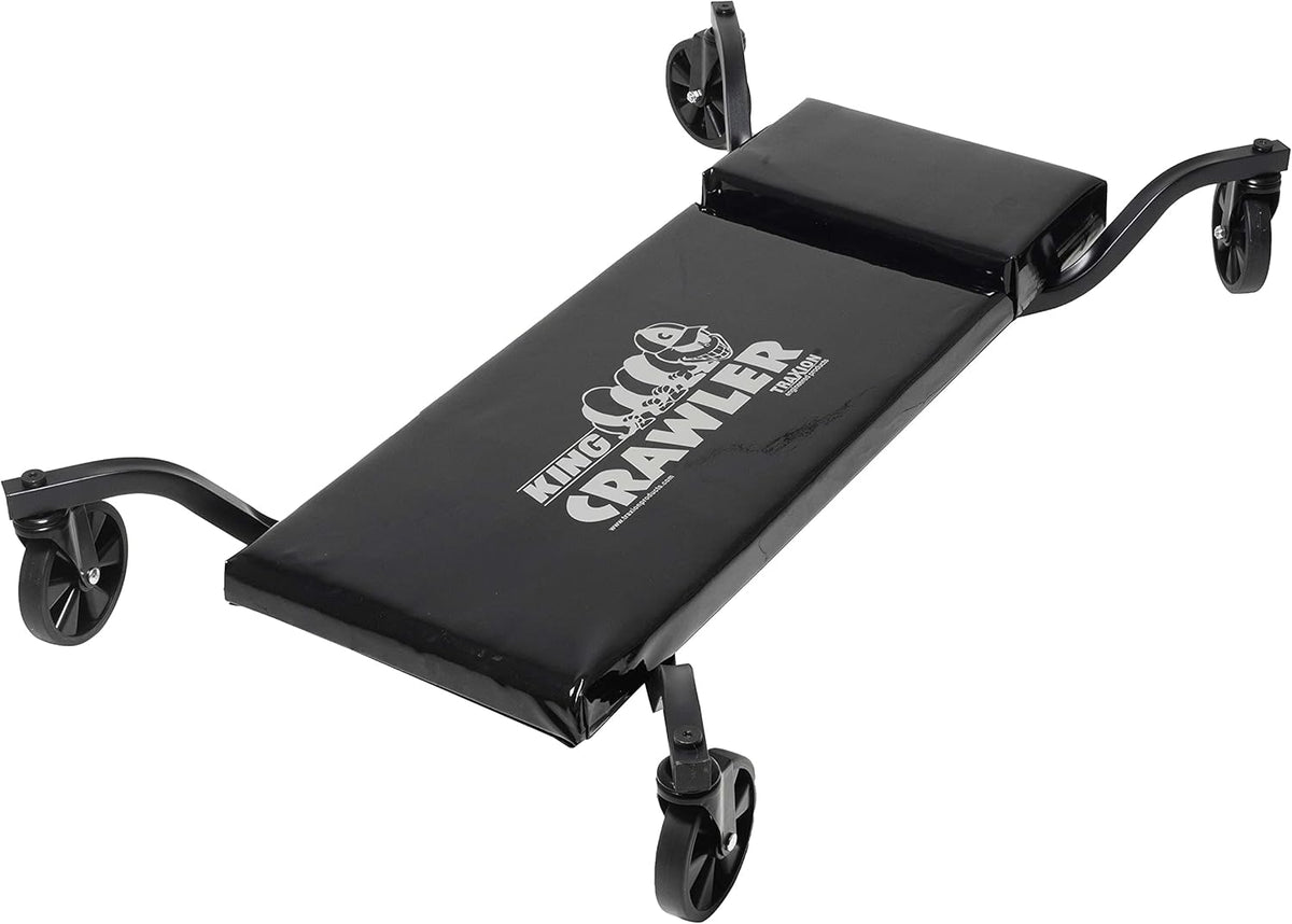 Traxion 1-200 King Crawler Rolling Automotive Mechanic Creeper W/All-Terrain 5 Casters