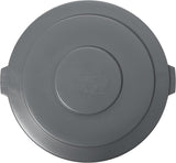 Rubbermaid Commercial FG265400GRAY BRUTE Heavy-Duty Round Waste/Utility Container, 55-gallon Lid ONLY, Gray