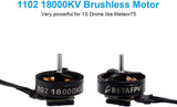 BETAFPV Meteor75 1S Brushless Whoop Drone TBS Crossfire with BT2.0 Connector F4 AIO 1S FC VTX 18000KV 1102 Motor C02 Camera for Tiny Whoop Micro FPV Racing Whoop Drone Quadcopter