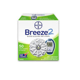 Bayer Breeze 2 Blood Glucose Test Strips 50 strips