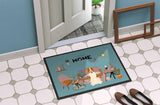 Caroline’s Treasures CK7894MAT Central Asian Shepherd Dog Sweet Home Doormat 18×27 Front Door Mat Indoor Outdoor Rugs for Entryway, Non Slip Washable Low Pile, 18H X 27W