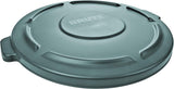 Rubbermaid Commercial FG265400GRAY BRUTE Heavy-Duty Round Waste/Utility Container, 55-gallon Lid ONLY, Gray