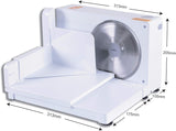 SuperHandy Meat Slicer Electric Food Deli Bread Cheese Portable Collapsible 6.7 inch Stainless Steel RSG Solingen Blade