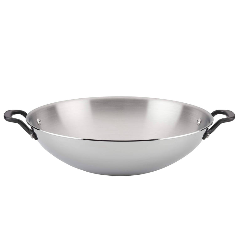 KitchenAid 5-Ply Clad 15 Stainless Steel Wok