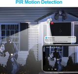 Wireless Outdoor Security Camera, SECRT Battery Powered 1080P WiFi Surveillance Cameras for Home Security System, Color Night Vision, Motion Detection, Siren Alarm and Spotlight, 2-Way-Talk,Waterproof