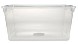 Rubbermaid Clever Store Clears Standard Latch Storage Container, 95 qt, Clear