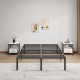 Metal Bed Frame Full Size – 14 Inch Heavy-Duty Full Platform Bed Frame No Box Spring Needed, Easy Assembly, Noise-Free, Sturdy Mattress Foundation, Underbed Storage Space