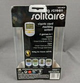 Radica Big Screen Solitaire Electronic Handheld Game 2008 Yellow White