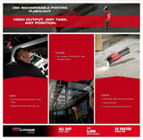 Milwaukee 2113-21 500 Lumens LED Pivoting Rechargeable Flashlight