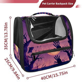 Halloween Pet Carrier Airline Approved Pet Carrier Bag Dog Carrier for Small Medium Cats Dogs Puppies Kitten