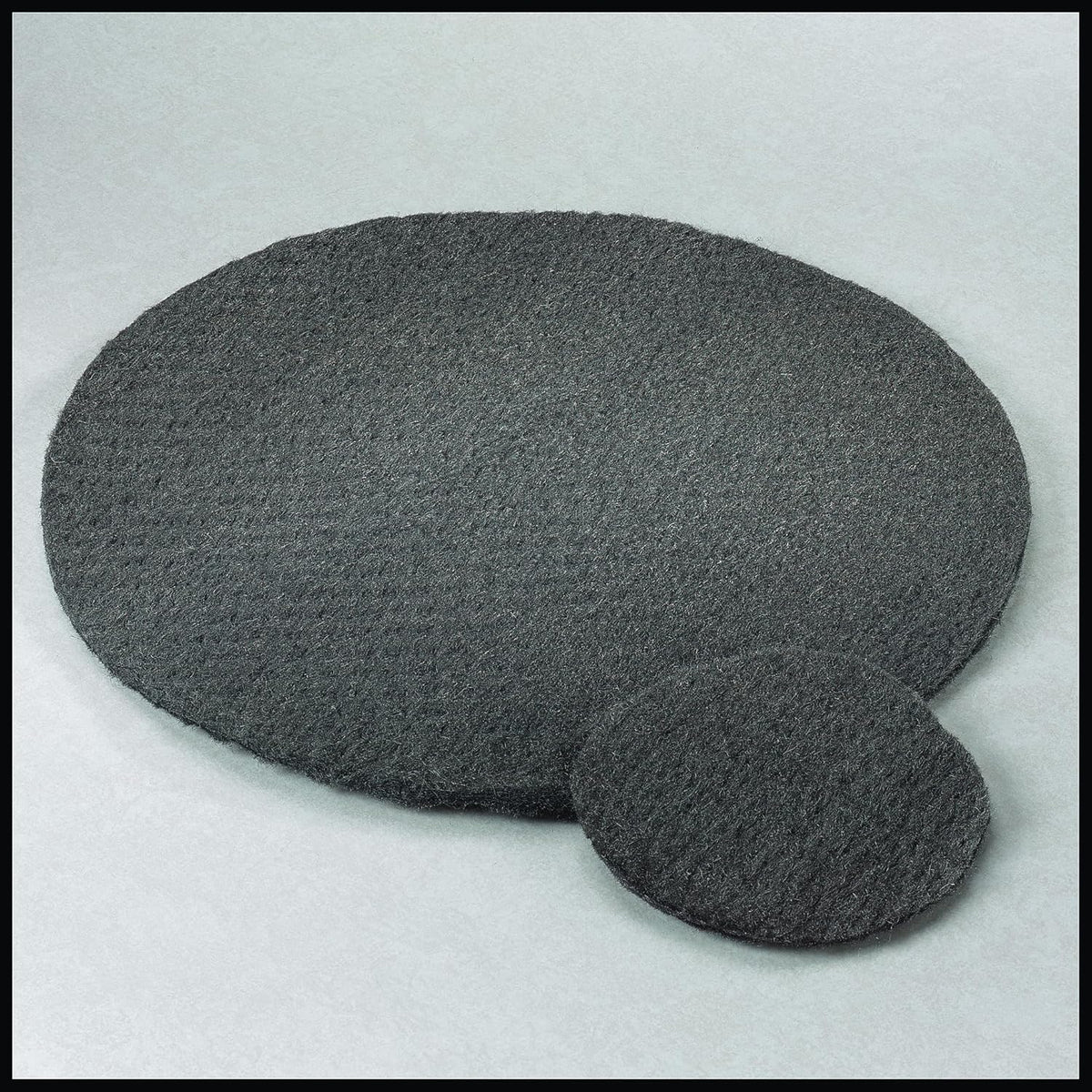 STONE-GLO Steel Wool Floor Polishing Pad – Unsurpassed Durability & Versatility, Steel Wool Pads – Boost Your Cleaning Productivity 17 & 19 Grades 000, 00, 0, 1, 2, 3 (Grade 1, 19 Inches 12pcs)