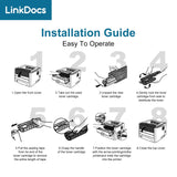 LinkDocs 30A CF230A Toner Cartridge Replacement for HP 30A CF230A Black Toner Cartridge used with HP Laserjet Pro MFP M203dw M227fdw M227fdn M203d M203dn M227sdn M227 M203 Printer (Black 2-Pack)