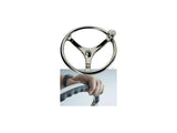 Edson 13 in. SS Comfort Grip Steering Wheel W PowerKnob