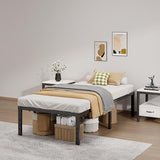 Metal Bed Frame Full Size – 14 Inch Heavy-Duty Full Platform Bed Frame No Box Spring Needed, Easy Assembly, Noise-Free, Sturdy Mattress Foundation, Underbed Storage Space