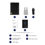 Topping D10 Balanced USB Converter HiFi Converters TRS/XLR/Opt/Coax Output ES9038Q2M XMOS XU208 PCM384KHz DSD256 Digital to Analog Converter Home Audio DAC (Black)