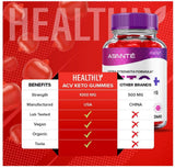 (3 Pack) Asante Keto ACV Gummies for Weight Loss Apple Cider Vinegar Vitamin B12 (180 Gummies)