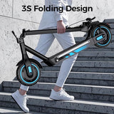 Electric Scooter for Adults, 19/25 Mph Max Speed, 21/25/35 Miles Range,350/500/600W APP Control E-Scooter with 8.5/10 Inflatable tire, Foldable Escooter with App Control, UL 2272 Certified