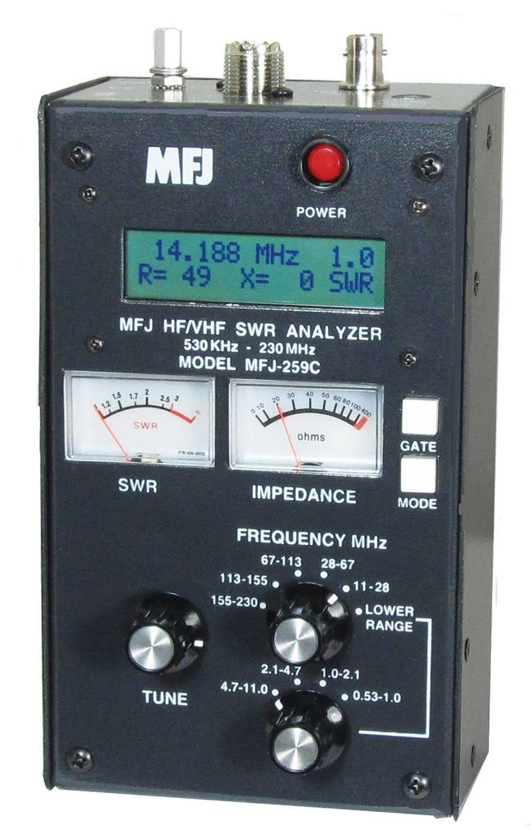 Mfj-259c Antenna Analyzer, HF/VHF, w/Meters