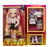 Rainbow High Rainbow Vision Royal Three K-pop ?C Minnie Choi (Pink Lavender) Fashion Doll. 2 Designer Outfits to Mix & Match w/ Microphone Headset & Band Merch Playset, Gift for Kids 6-12