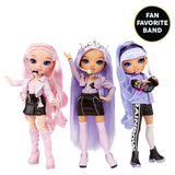 Rainbow High Rainbow Vision Royal Three K-pop ?C Minnie Choi (Pink Lavender) Fashion Doll. 2 Designer Outfits to Mix & Match w/ Microphone Headset & Band Merch Playset, Gift for Kids 6-12