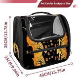Halloween Pet Carrier Airline Approved Pet Carrier Bag Dog Carrier for Small Medium Cats Dogs Puppies Kitten