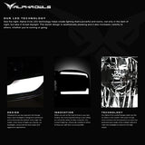 Alpha Owls 8710401 Crystal Headlights With Switchback Sequential LED Light Bar & Startup Light – Black Amber Fits 2009-2018 Dodge Ram 1500 2500 3500/2019-2023 Classic Halogen Models