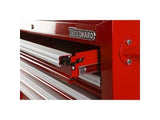 Westward 15-1/2×22 Side Cabinet, 7 Drawers, Red, 32H864