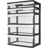 Sterilite 5 Drawer Wide Tower- Black 29329001