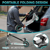 Electric Scooter for Adults, 19/25 Mph Max Speed, 21/25/35 Miles Range,350/500/600W APP Control E-Scooter with 8.5/10 Inflatable tire, Foldable Escooter with App Control, UL 2272 Certified
