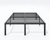 Metal Bed Frame Full Size – 14 Inch Heavy-Duty Full Platform Bed Frame No Box Spring Needed, Easy Assembly, Noise-Free, Sturdy Mattress Foundation, Underbed Storage Space