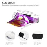 LSZJSGQ Butterfly Seamless Tile Print Sports Sun Visor Hats Fashion Adjustable Novelty Summer Sun Cap Visor Cap for Women Men