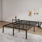 Metal Bed Frame Full Size – 14 Inch Heavy-Duty Full Platform Bed Frame No Box Spring Needed, Easy Assembly, Noise-Free, Sturdy Mattress Foundation, Underbed Storage Space
