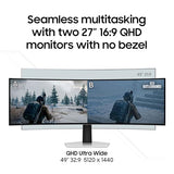 Samsung 49 Odyssey OLED (G93SC) Series Curved Gaming Monitor w QD-OLED, 240Hz, 0.03ms, DQHD, G-Sync Compatible, AMD FreeSync Premium Pro,Height Adjustable Stand,3 Yr Warranty,LS49CG932SNXZA