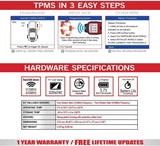 Autel MaxiTPMS TS508 with Free Screen Wiper Relearn Tool TPMS Programming TPMS Reset Sensor Activation Key Fob Testing Relearn by OBD Tire Type/Pressure Selection Advanced TS408