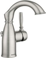 Moen 84144BRB Sarona One-Handle Single Hole Rustic Farmouse Bathroom Sink Faucet with Optional Deckplate, Mediterranean Bronze