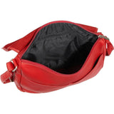 Le Donne Leather Flap Over Shoulder Bag Black