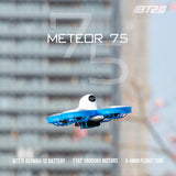 BETAFPV Meteor75 1S Brushless Whoop Drone TBS Crossfire with BT2.0 Connector F4 AIO 1S FC VTX 18000KV 1102 Motor C02 Camera for Tiny Whoop Micro FPV Racing Whoop Drone Quadcopter