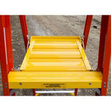 Werner PD6206-4C Podium Stepladder,6 Ft,fiberglass,300 lb