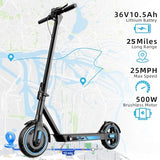 Electric Scooter for Adults, 19/25 Mph Max Speed, 21/25/35 Miles Range,350/500/600W APP Control E-Scooter with 8.5/10 Inflatable tire, Foldable Escooter with App Control, UL 2272 Certified