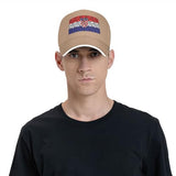 Flag of Croatia with Polygon Effect Baseball Cap Women Men Hats Adjustable Truck Driver Sun Hat Dad Baseball Caps