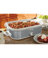 Crock-Pot 3.5 Quart Casserole Slow Cooker, Stainless Steel