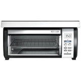Blackdecker-space-maker-digital-toaster-oven-stainless-steel-black, Silver TROS1000