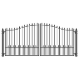 Aleko Steel Dual Swing Driveway Gate – Munich Style – 16 x 6 Feet