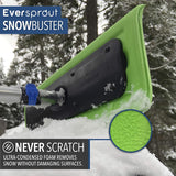 EVERSPROUT Never-Scratch SnowBuster 7-to-24 Foot (Up to 30 Ft Standing Reach) | Pre-Assembled Extendable Roof Rake for Snow Removal | Heavy-Duty Aluminum, Soft Foam Pad | Exclusive Push/Pull Design