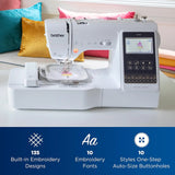Computerized Sewing & Embroidery Machine with Wireless LAN ?C 135 Designs & 103 Stitches Built-In