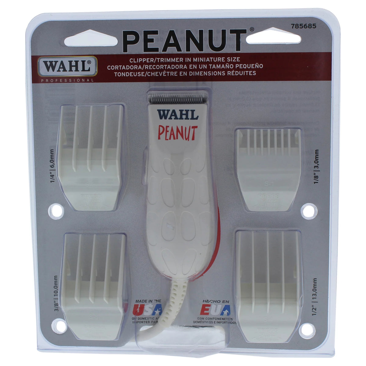 Peanut – Model # 8655 – White by WAHL Professional for Unisex – 1 Pc Kit Trimmer