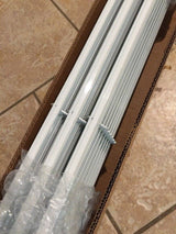 Rainhandler Gutter Replacement 3X 5 ft. Self Cleaning Aluminum White