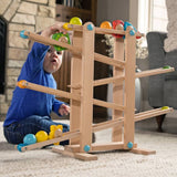 Fat Brain Toys Roll &n Go Wooden Marble Run